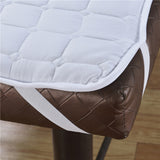 2 Nonslip Massage Table Sheet Cover with Elastic Band 190x80cm White Beige