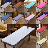 2 Nonslip Massage Table Sheet Cover with Elastic Band 190x80cm White Beige