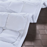 2 Nonslip Massage Table Sheet Cover with Elastic Band 190x80cm White Beige