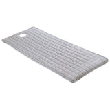 2 Nonslip Massage Table Sheet Cover with Elastic Band 190x80cm White Grey