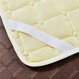 2 Nonslip Massage Table Sheet Cover with Elastic Band 190x80cm White Beige