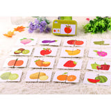 Maxbell Maxbell 32 Pieces Preschool Educational Flash Cards for Kids Vegetables and Fruits