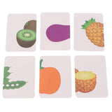 Maxbell Maxbell 32 Pieces Preschool Educational Flash Cards for Kids Vegetables and Fruits