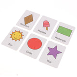 Maxbell Maxbell 32 Pieces Preschool Educational Flash Cards for Kids Shapes