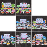 Maxbell Maxbell Preschool Educational Puzzle Cognitive Card Matching Game Fruits