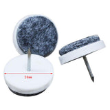 Maxbell 3x50pcs Furniture Nail Felt Pad Wooden Table Chair Leg Feet 24cm (50pcs)