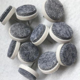 Maxbell 2x50pcs Furniture Nail Felt Pad Wooden Table Chair Leg Feet 24cm (50pcs)