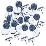 Maxbell 2x50pcs Furniture Nail Felt Pad Wooden Table Chair Leg Feet 24cm (50pcs)