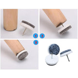 Maxbell 4x50pcs Furniture Nail Felt Pad Wooden Table Chair Leg Feet 24cm (50pcs)