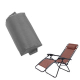 Replacement Fabric Cloth with Laces Head Pillow for  Chair Gray