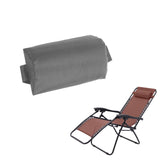 Replacement Fabric Cloth with Laces Head Pillow for  Chair Gray