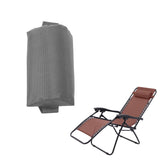 Replacement Fabric Cloth with Laces Head Pillow for  Chair Gray