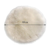 Maxbell 2x Faux Fur Seat Cushion Pad Artificial Sheepskin Mat