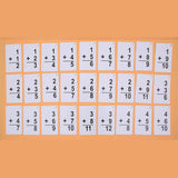 Maxbell Maxbell 1 Set 54 Pieces Kids Maths Education Flash Cards, with 1 Ring Addition