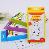 Maxbell Maxbell 1 Set 54 Pieces Kids Maths Education Flash Cards, with 1 Ring Addition