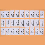 Maxbell Maxbell 1 Set 54 Pieces Kids Maths Education Flash Cards, with 1 Ring Addition