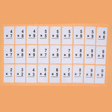 Maxbell Maxbell 1 Set 54 Pieces Kids Maths Education Flash Cards, with 1 Ring Multiplication