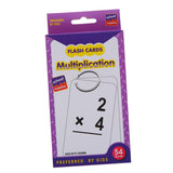 Maxbell Maxbell 1 Set 54 Pieces Kids Maths Education Flash Cards, with 1 Ring Multiplication