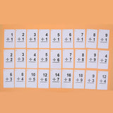 Maxbell Maxbell 1 Set 54 Pieces Kids Maths Education Flash Cards, with 1 Ring Division