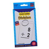 Maxbell Maxbell 1 Set 54 Pieces Kids Maths Education Flash Cards, with 1 Ring Division