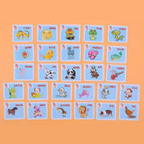 Maxbell Maxbell 27Pcs Two-sided Flash Cards for Kindergarten Toddlers Preschool  Alphabet