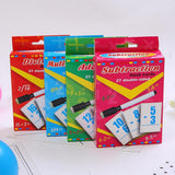 Maxbell Maxbell 27 Pieces Double Sided Educational Arithmetic Flash Cards with Erasable Pen Addition