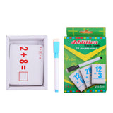 Maxbell Maxbell 27 Pieces Double Sided Educational Arithmetic Flash Cards with Erasable Pen Addition