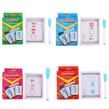 Maxbell Maxbell 27 Pieces Double Sided Educational Arithmetic Flash Cards with Erasable Pen Addition