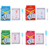 Maxbell Maxbell 27 Pieces Double Sided Educational Arithmetic Flash Cards with Erasable Pen Addition