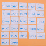 Maxbell Maxbell 27 Pieces Double Sided Educational Arithmetic Flash Cards with Erasable Pen Addition