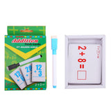 Maxbell Maxbell 27 Pieces Double Sided Educational Arithmetic Flash Cards with Erasable Pen Addition