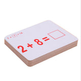 Maxbell Maxbell 27 Pieces Double Sided Educational Arithmetic Flash Cards with Erasable Pen Addition