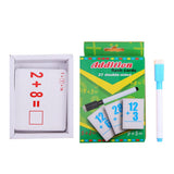 Maxbell Maxbell 27 Pieces Double Sided Educational Arithmetic Flash Cards with Erasable Pen Addition