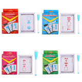Maxbell Maxbell 27 Pieces Double Sided Educational Arithmetic Flash Cards with Erasable Pen Addition