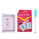 Maxbell Maxbell 27 Pieces Double Sided Educational Arithmetic Flash Cards with Erasable Pen Subtraction