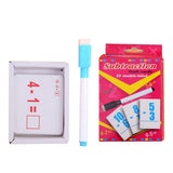 Maxbell Maxbell 27 Pieces Double Sided Educational Arithmetic Flash Cards with Erasable Pen Subtraction