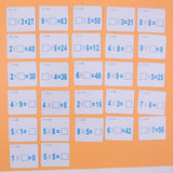 Maxbell Maxbell 27 Pieces Double Sided Educational Arithmetic Flash Cards with Erasable Pen Multiplication