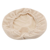 Stretchy Round Bar Stool Cover Chair Seat Cushion Fits 30-38cm Beige