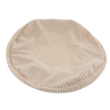 Stretchy Round Bar Stool Cover Chair Seat Cushion Fits 30-38cm Beige