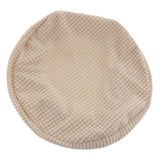 Stretchy Round Bar Stool Cover Chair Seat Cushion Fits 30-38cm Beige