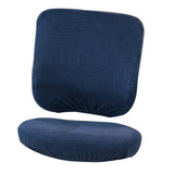 Removable Stretch Soft Slipcover Office Computer Chair Covers Dark Blue