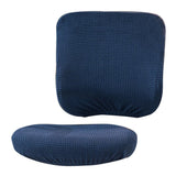 Removable Stretch Soft Slipcover Office Computer Chair Covers Dark Blue