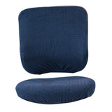 Removable Stretch Soft Slipcover Office Computer Chair Covers Dark Blue