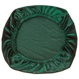 Soft Velvet Stretch Wedding Dining Room Chair Seat Cover Green