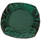 Soft Velvet Stretch Wedding Dining Room Chair Seat Cover Green