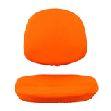 Stretch Soft Swivel Chair Slipcover Office Computer Chair Covers  Orange