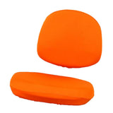 Stretch Soft Swivel Chair Slipcover Office Computer Chair Covers  Orange