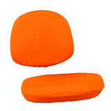 Stretch Soft Swivel Chair Slipcover Office Computer Chair Covers  Orange