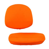 Stretch Soft Swivel Chair Slipcover Office Computer Chair Covers  Orange