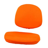 Stretch Soft Swivel Chair Slipcover Office Computer Chair Covers  Orange